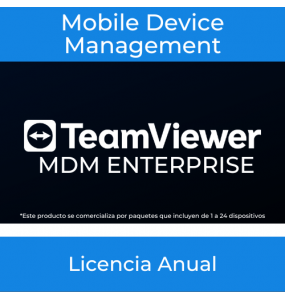 TeamViewer Mobile Device Management (MDM) ENTERPRISE - Paquete anual 1 a 24 dispositivos