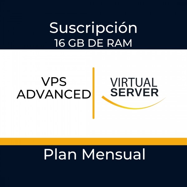 VPS ADVANCED: Servicio de suscripción mensual de servidor virtual