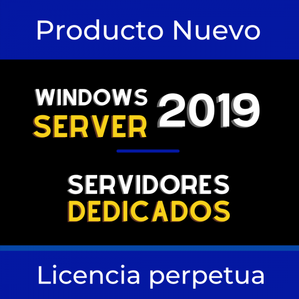 Licencia exclusiva para SDE Windows Server 2019 STANDARD (Único Pago)