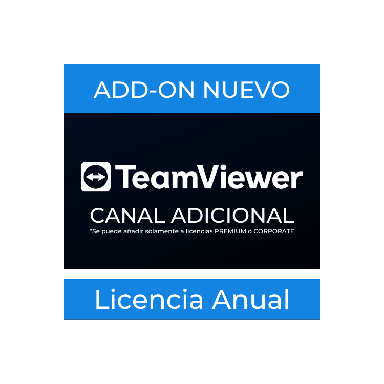 Canales adicionales en licencia TeamViewer con Factura Méxicana