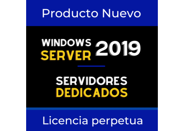 Licencia Windows server 2019 DATACENTER exclusiva para servidor virtual