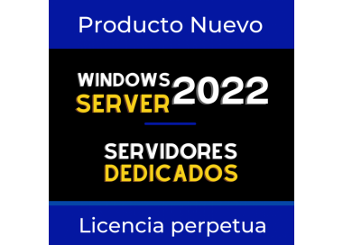 Licencia Windows server 2022 STANDARD exclusiva para servidor virtual