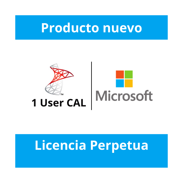 Microsoft SQL Server 2019 - 1 User CAL - Licencia Perpetua
