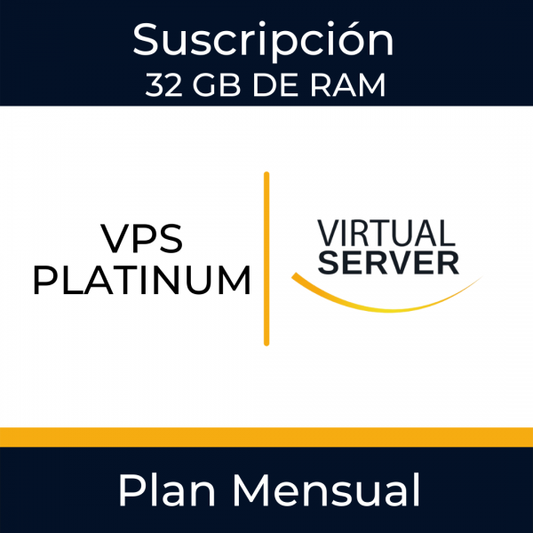 VPS PLATINUM: Servicio de suscripción mensual de servidor virtual