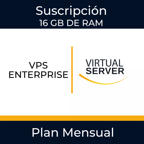 VPS ENTERPRISE: Servicio de suscripción mensual de servidor virtual