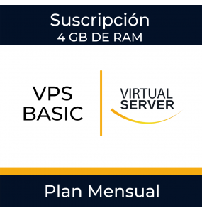 VPS BASIC: Servicio de suscripción mensual de servidor virtual