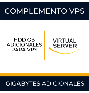 COMPLEMENTO VPS: Gigabytes adicionales en disco duro secundario