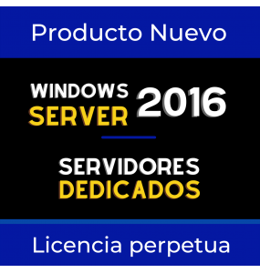 Licencia exclusiva para SDE Windows Server 2016 STANDARD  (Unico Pago)