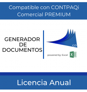 Generador de documento para Comercial PREMIUM licencia anual