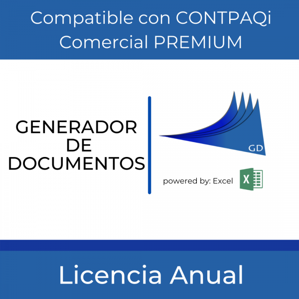 Generador de documento para Comercial PREMIUM licencia anual