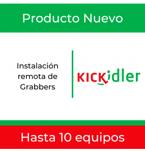 Kickidler Instalación remota de grabbers hasta 10 equipos