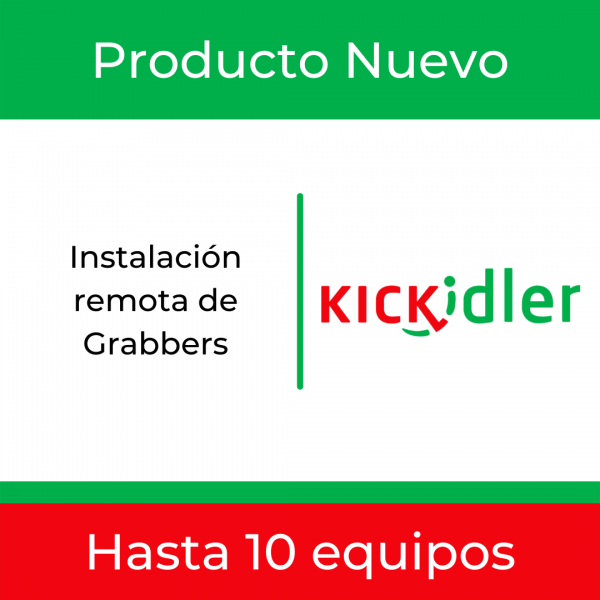Kickidler Instalación remota de grabbers hasta 10 equipos