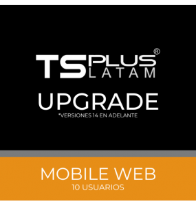 TSP-MW-10-UPG - UPGRADE TSPLUS MOBILE WEB PRECIO BASE 1 USUARIO