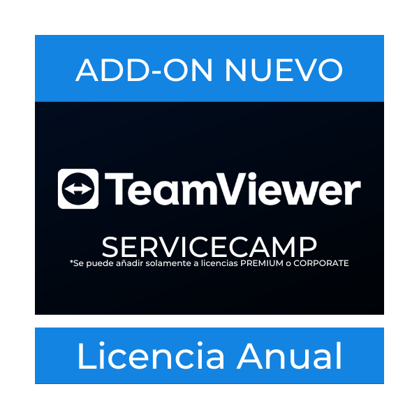 TeamViewer ServiceCamp Licenciamiento anual Nuevo
