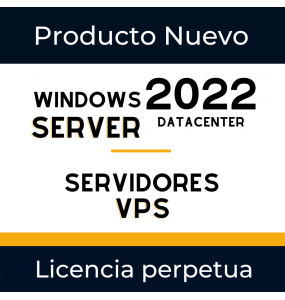VPS: Licencia exclusiva para VPS Windows Server 2022 DATACENTER (Unico Pago)